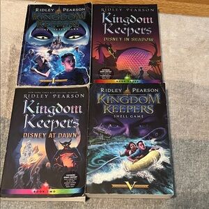 Books 1,2,3 and 5 of the Disney Kingdom Keepers series